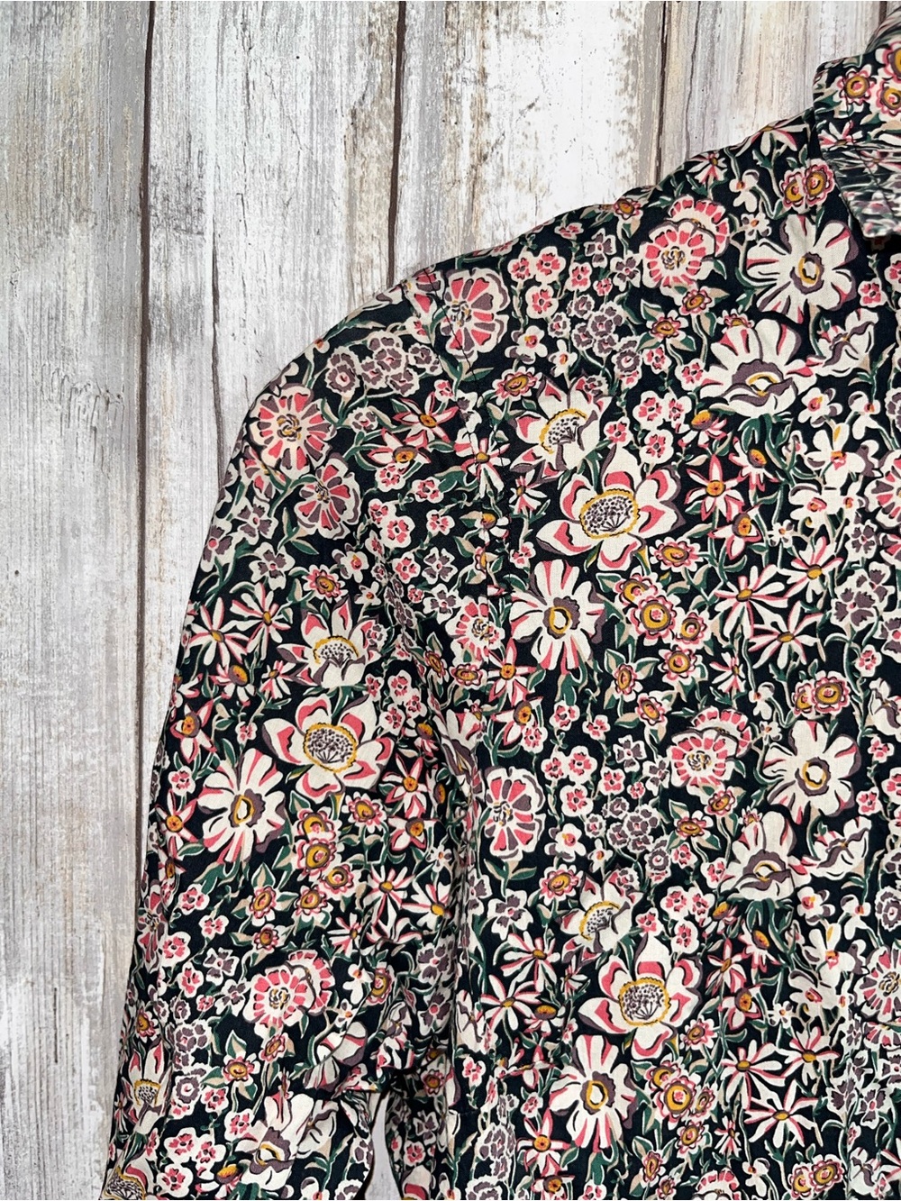 J.Crew Liberty Style Floral Cotton Button Down Shirt Blouse Size 2 - Picture 4 of 6